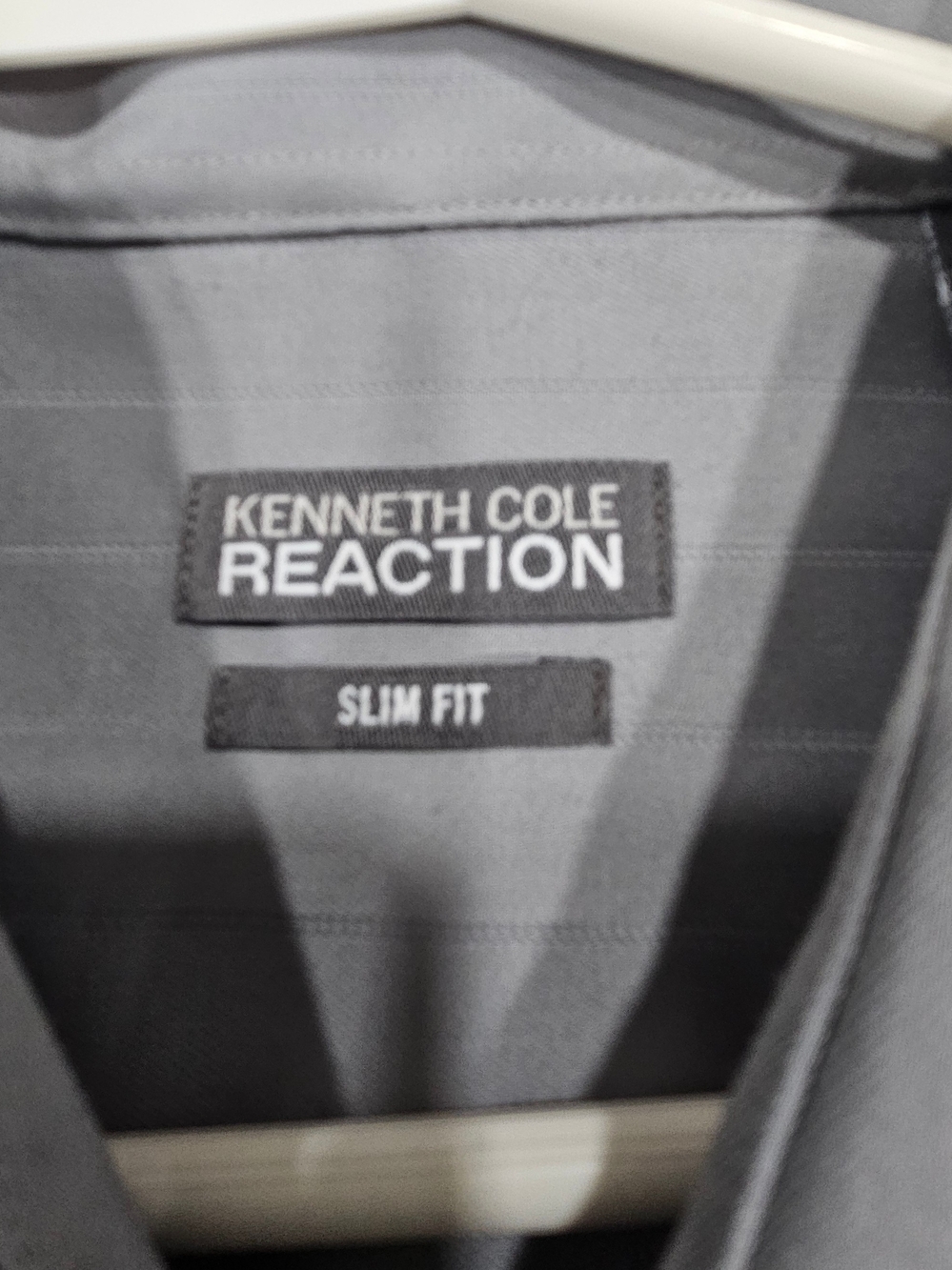 Kenneth Cole Reaction Slim Fit Dress Shirt - Gray